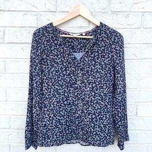 Boden NWOT Front Pleat Flora Blouse Animal 2